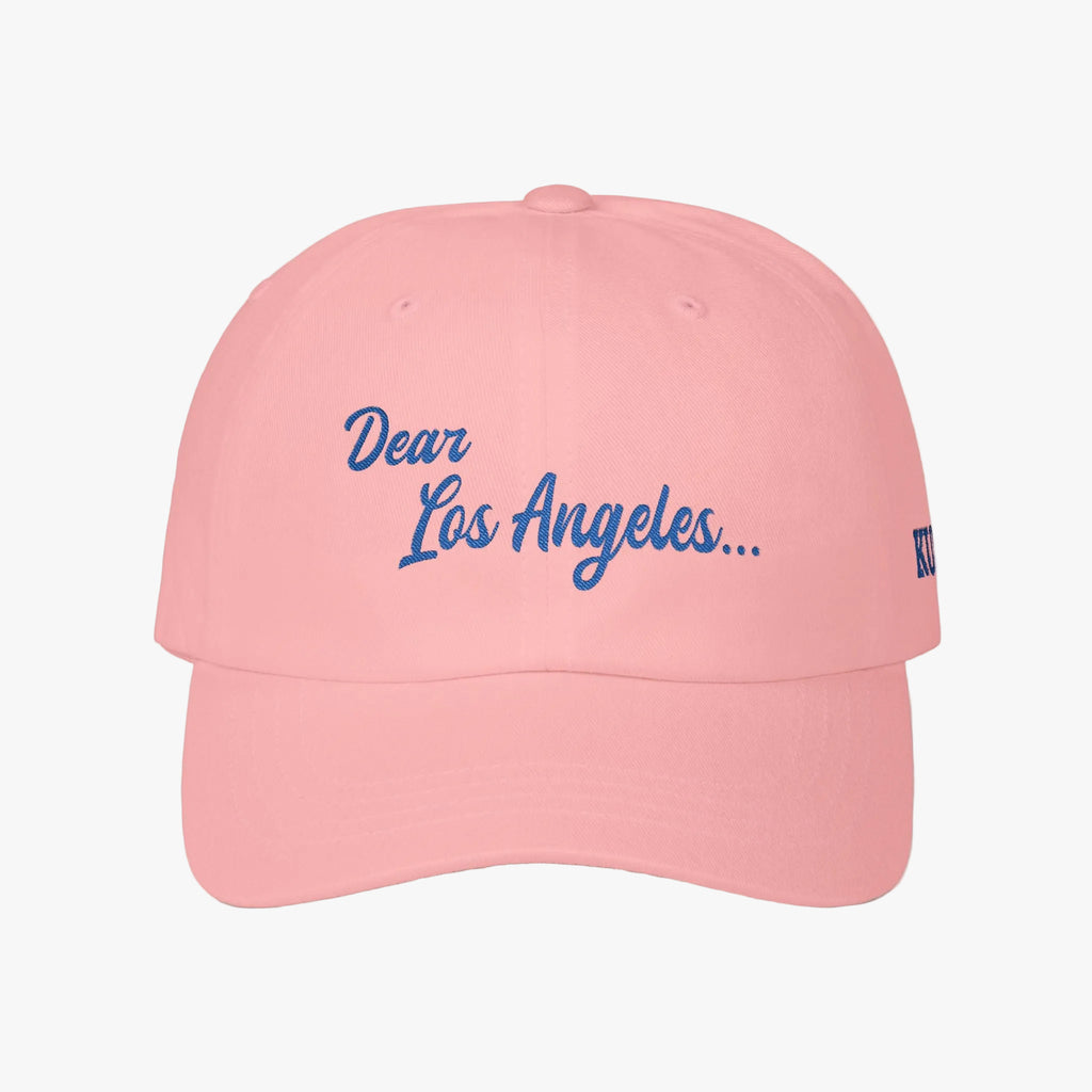 Dear Los Angeles Dad Cap Pink
