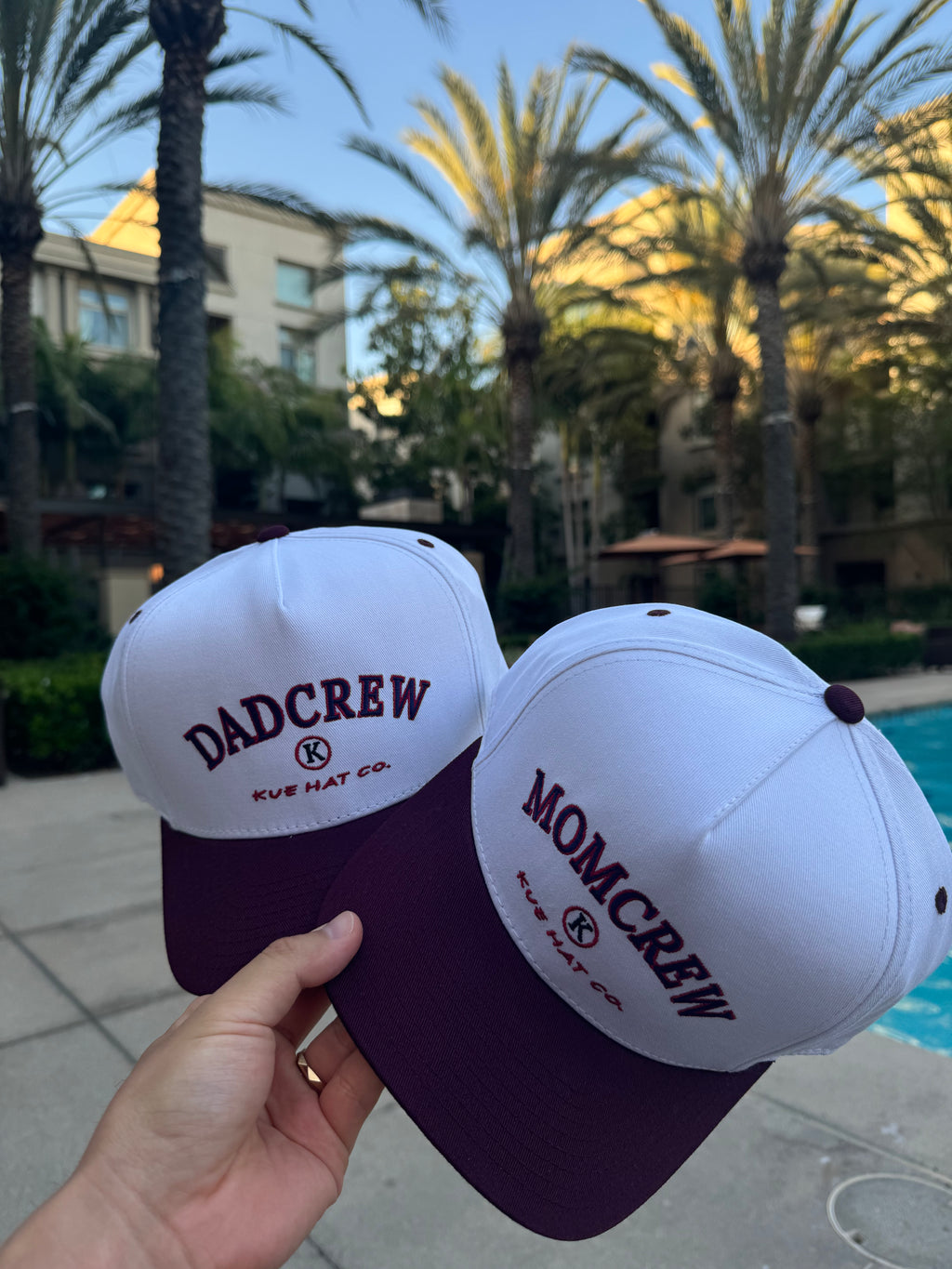 Mom Crew Maroon Snapback