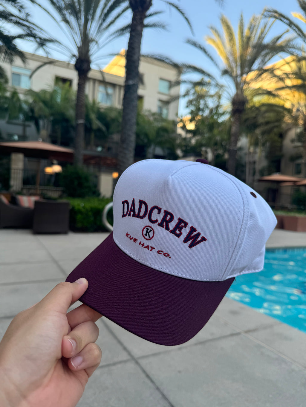 Dad Crew Maroon Snapback